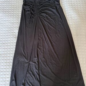 House of Harlow 1960 Black Gathered Maxi Skirt